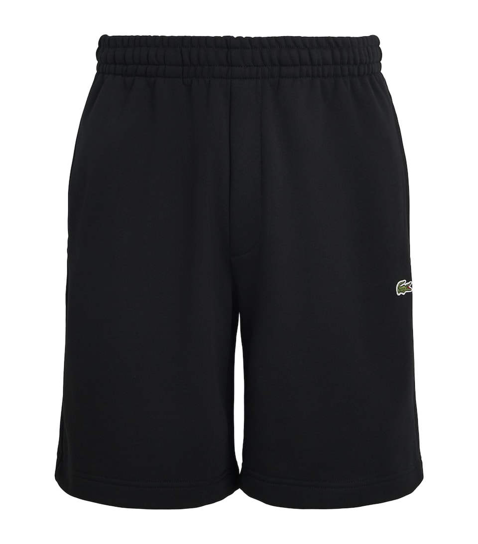 Lacoste Cotton Logo Shorts Black