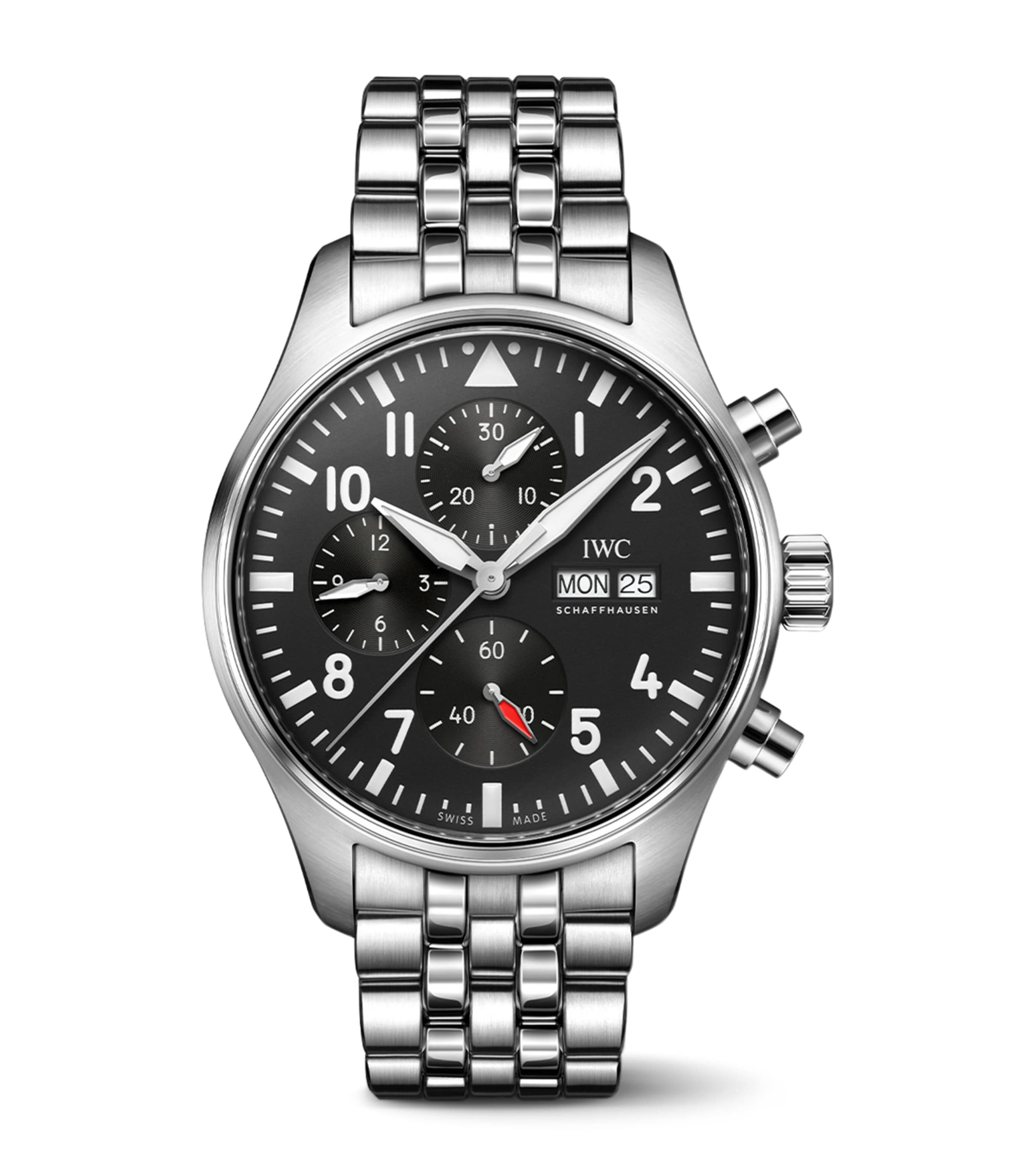 Stainless Steel Pilot's Chronograph Watch 43mm