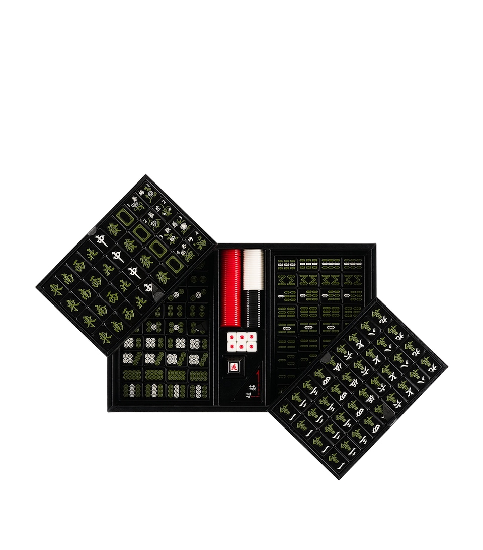 Saffiano Leather Mahjong Set
