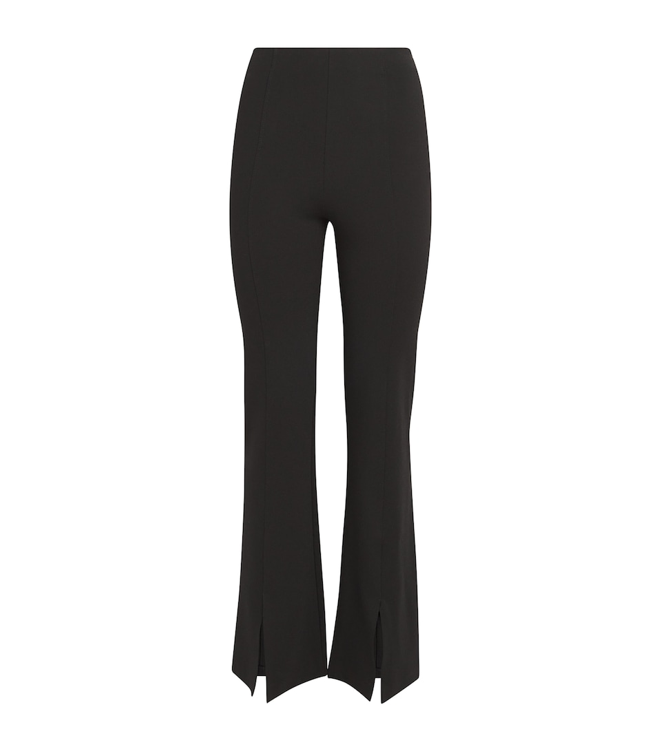 Flared Split-Hem Trousers