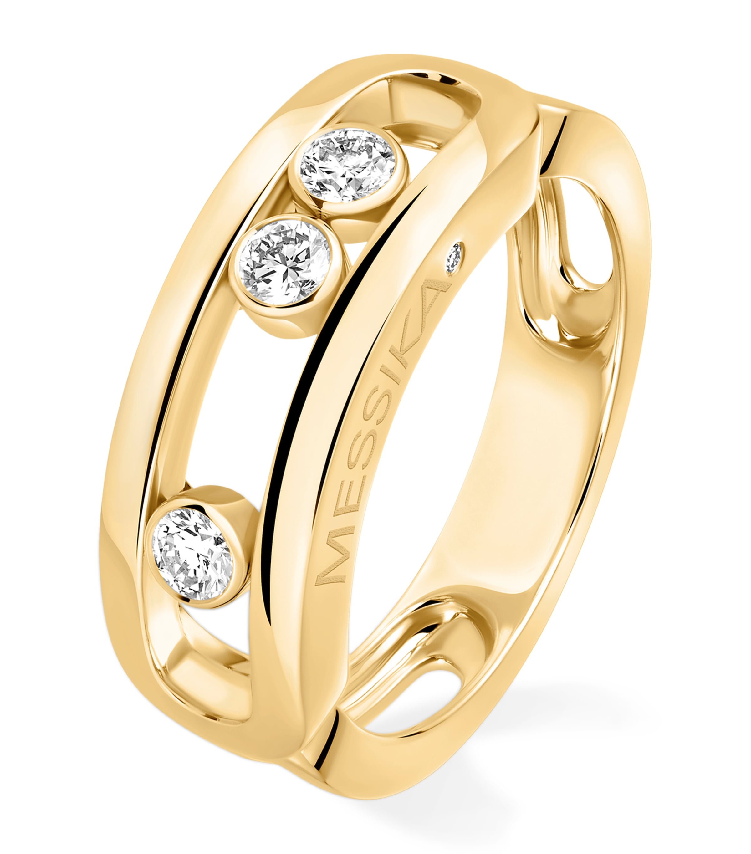 Messika Move Classique Yellow Gold and Diamond Ring (0.24ct) Yellow Gold