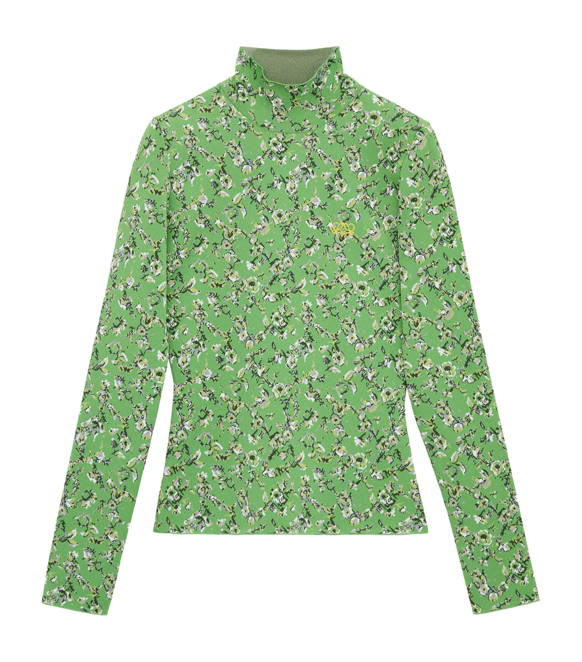 LOEWE Womens x Cosima Von Bonin Floral Top Green/multicolor