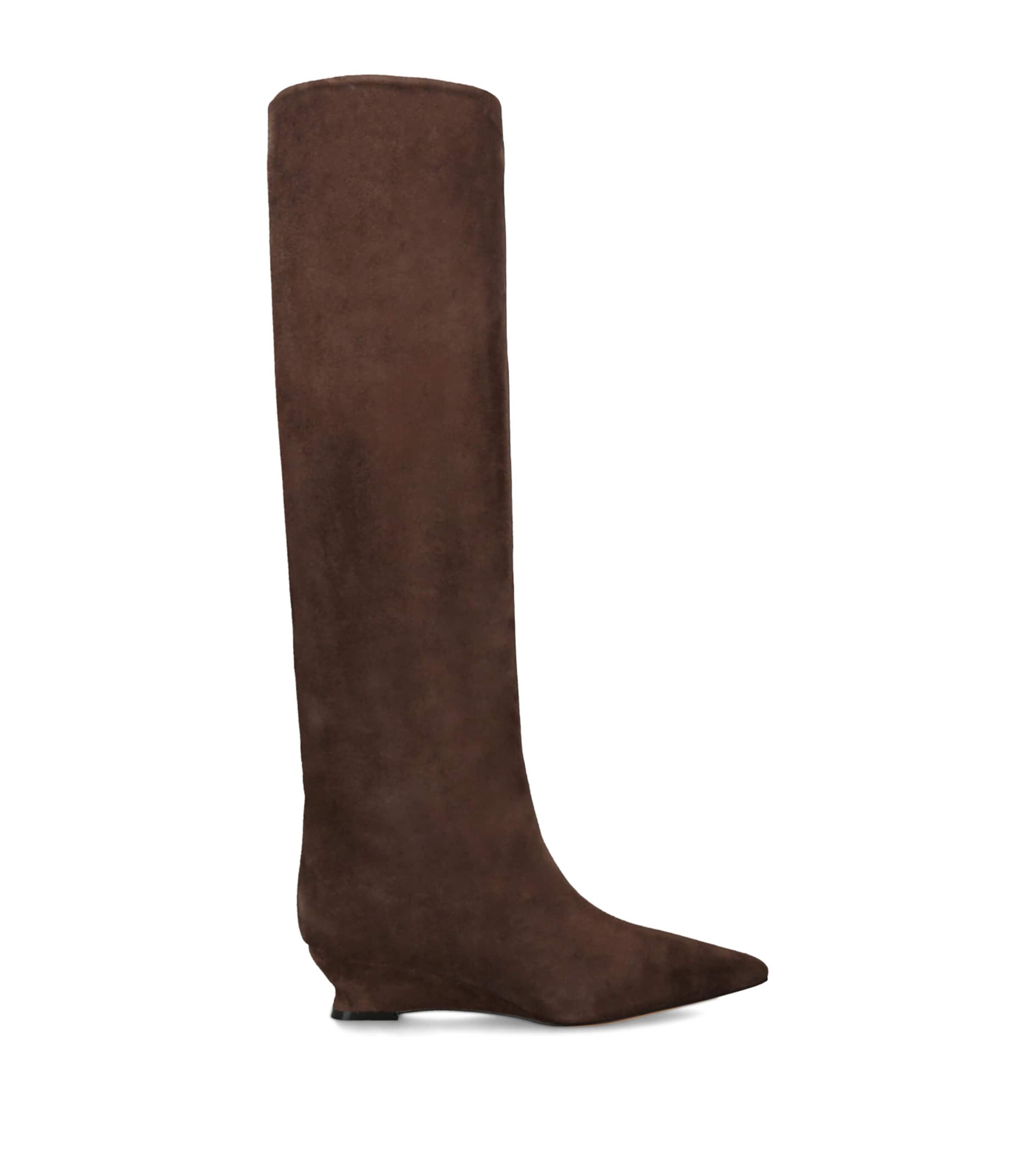 Le Monde Beryl Suede Camille Knee-High Boots 40 Brown