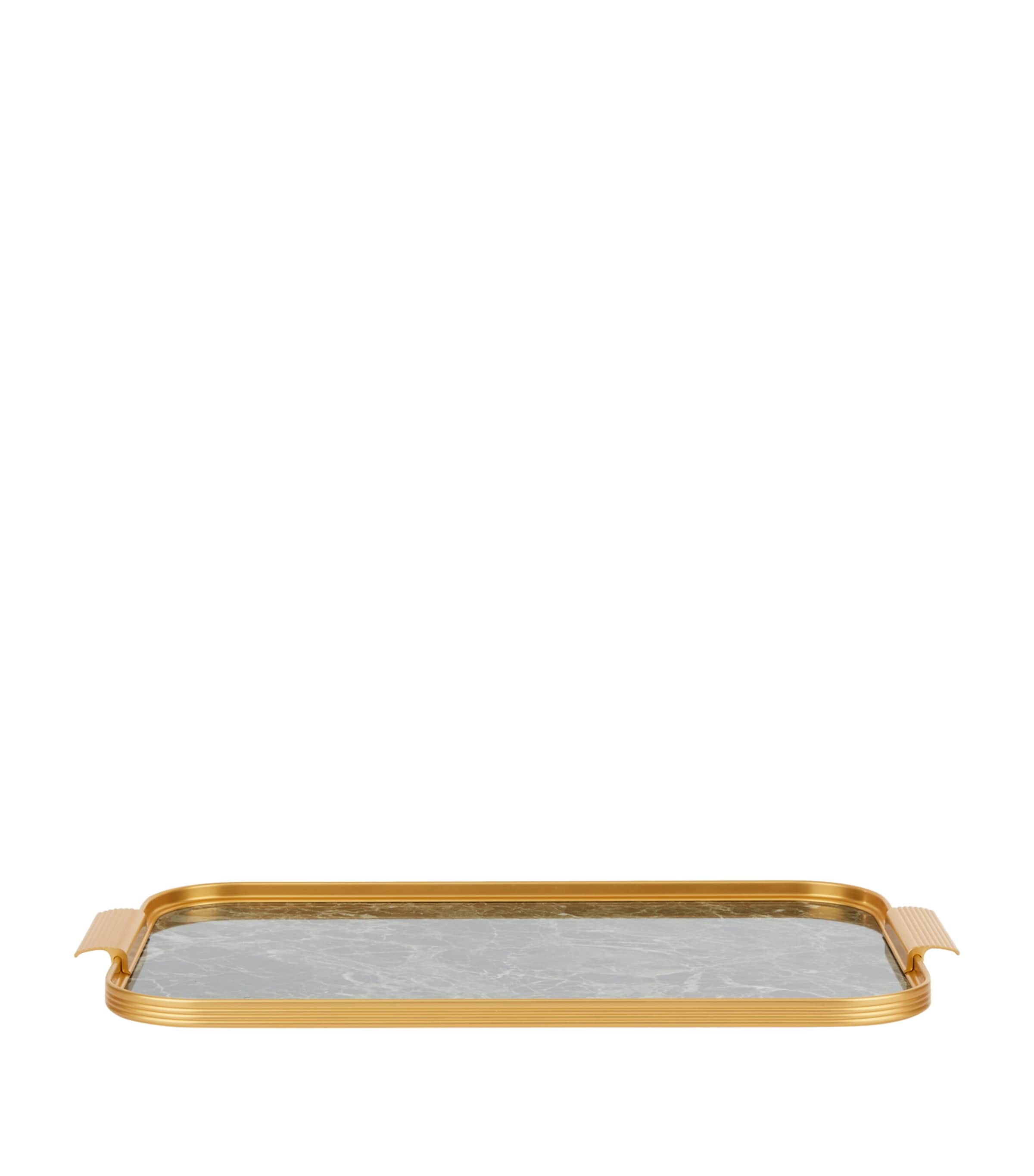 Marble Ribbed Tray (48cm)