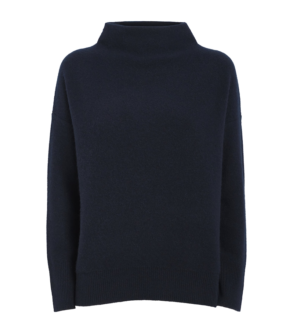 Cashmere Funnel-Neck Sweater