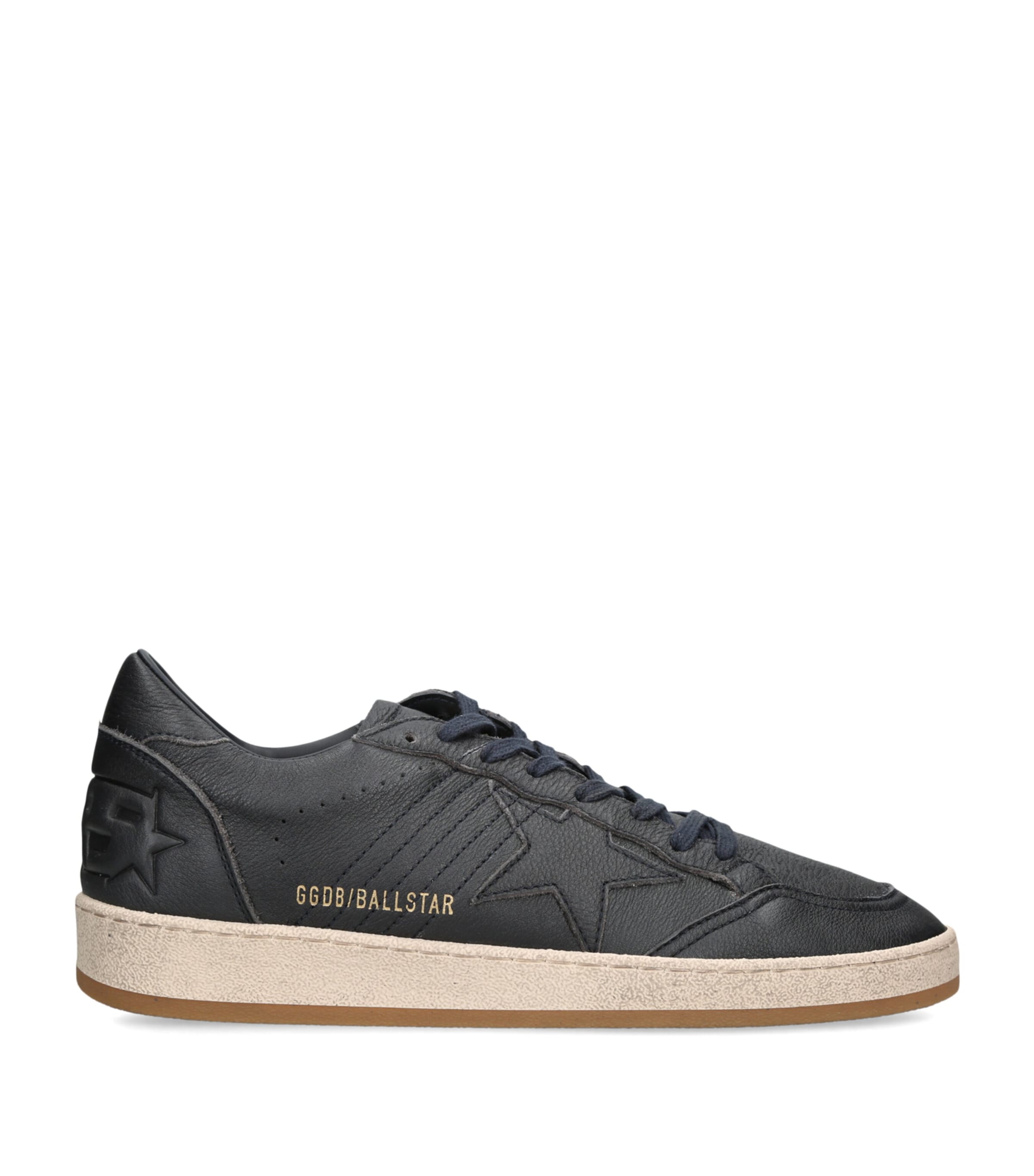 Golden Goose Leather Ball Star Sneakers Navy