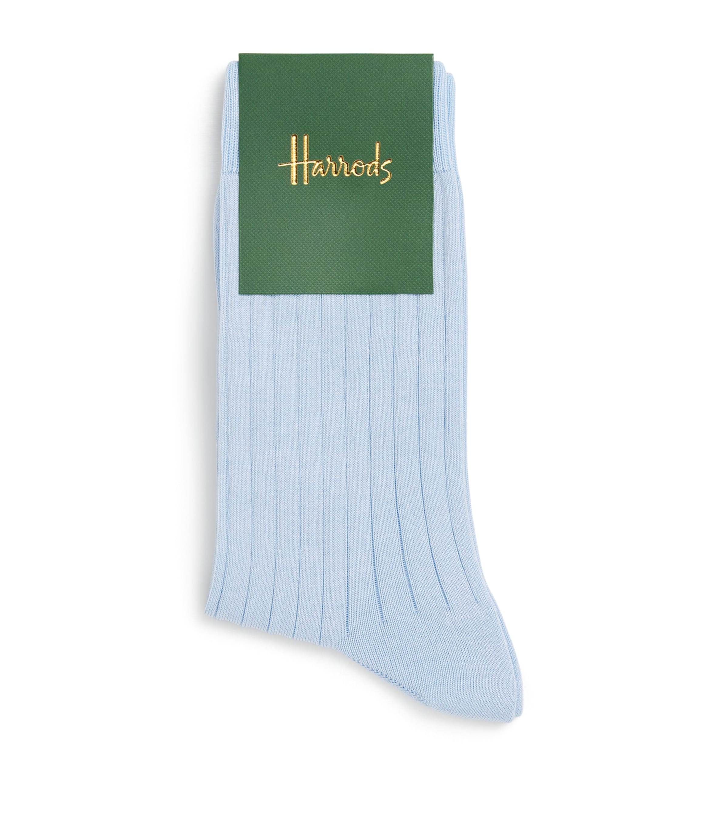 Cotton-Blend Ribbed Socks