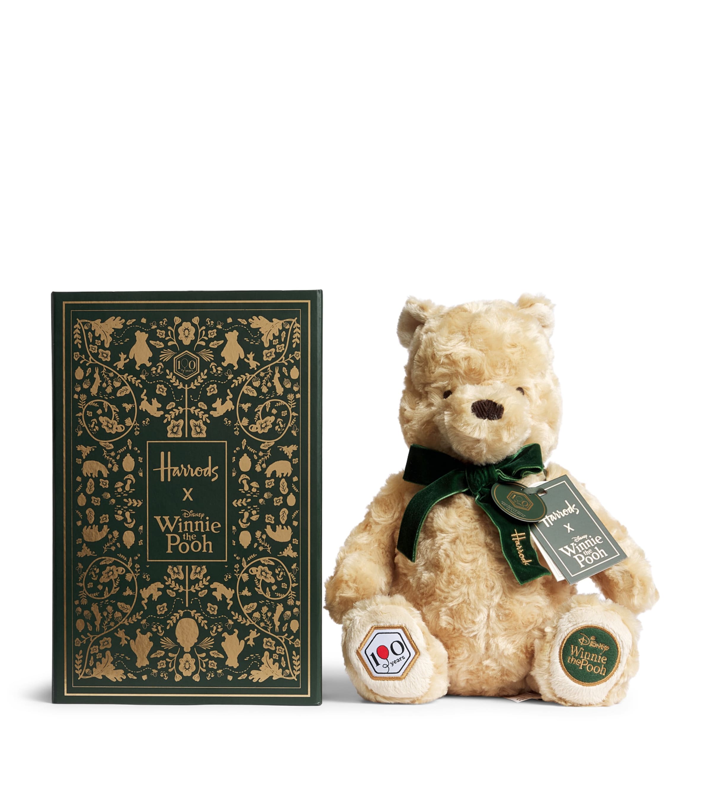 Harrods x Disney's Winnie the Pooh Anniversary Teddy Bear (24cm) Honey