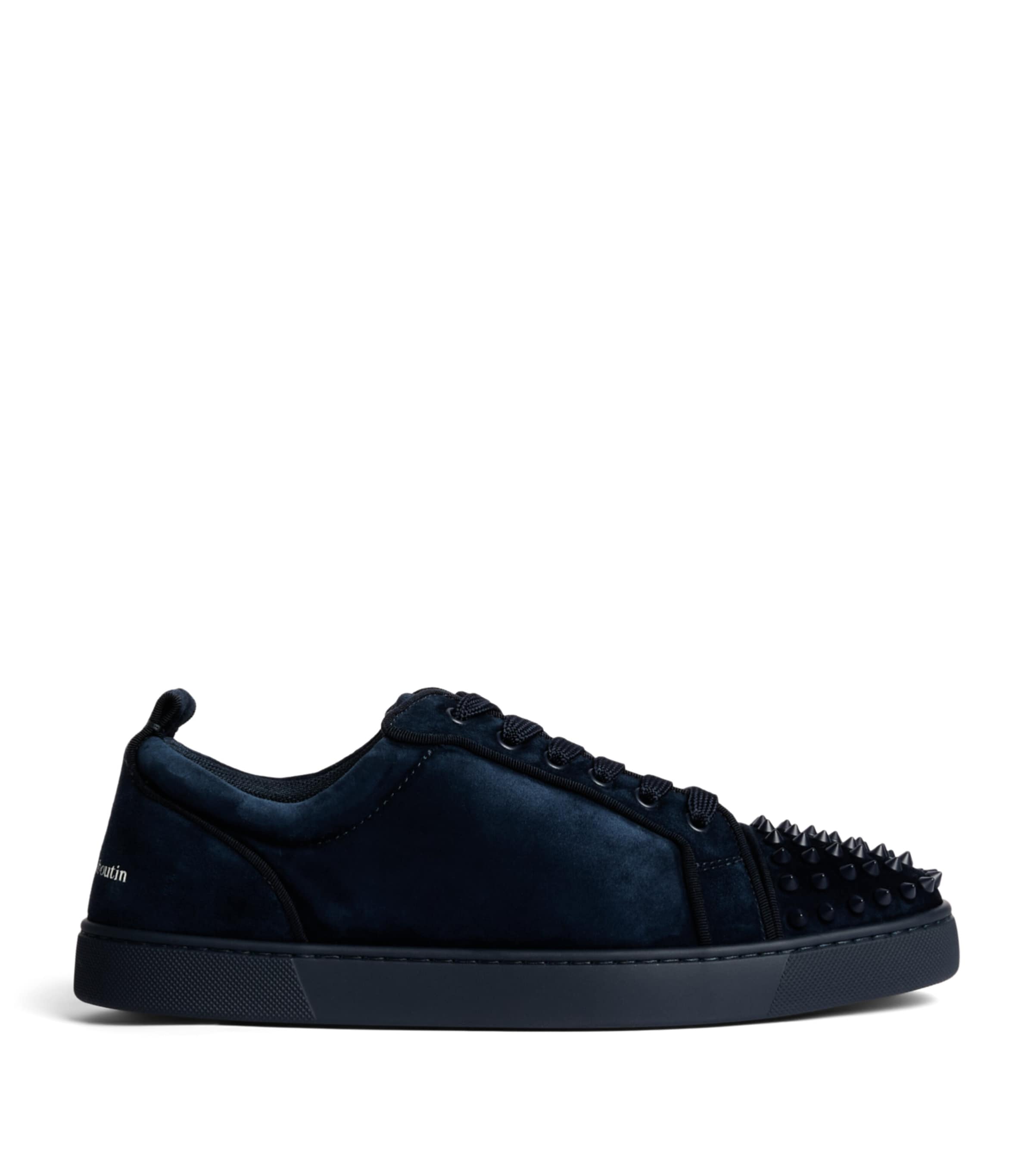 Christian Louboutin Louis Junior Spikes Canopy Orlato Suede Trainers