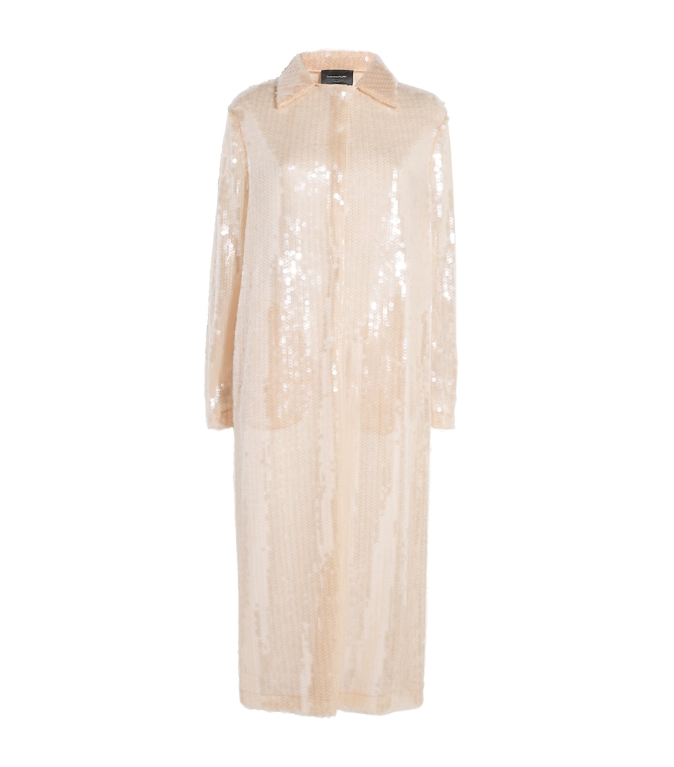 Sequinned Overcoat