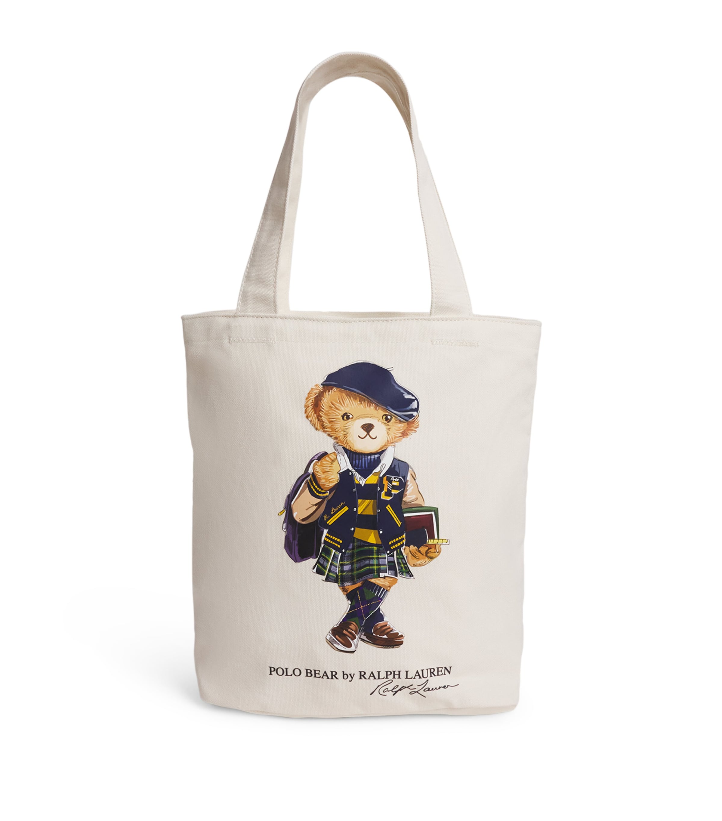 Canvas Polo Bear Tote Bag