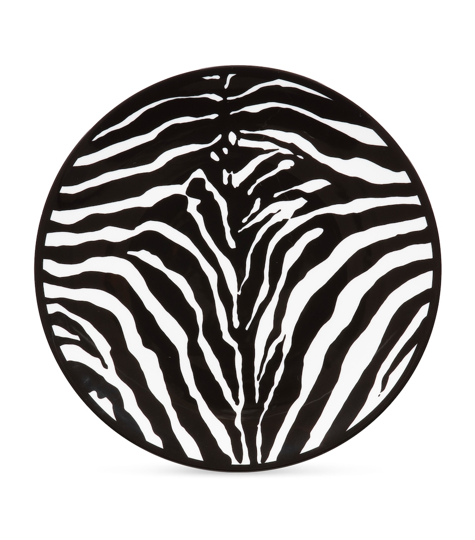 Porcelain Zebra Charger Plate (31cm)