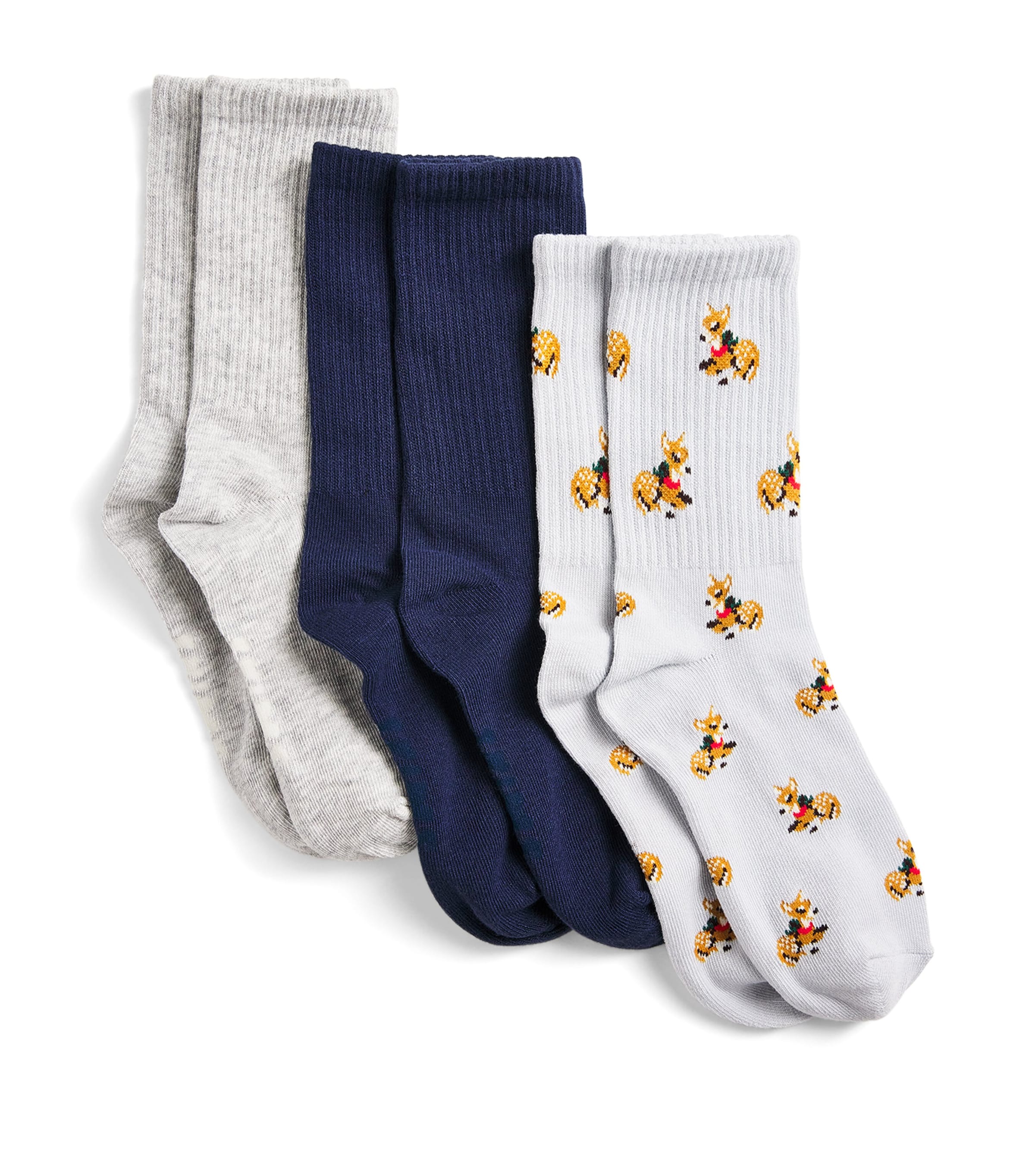 Cotton-Blend Crew Socks (Pack of 2)