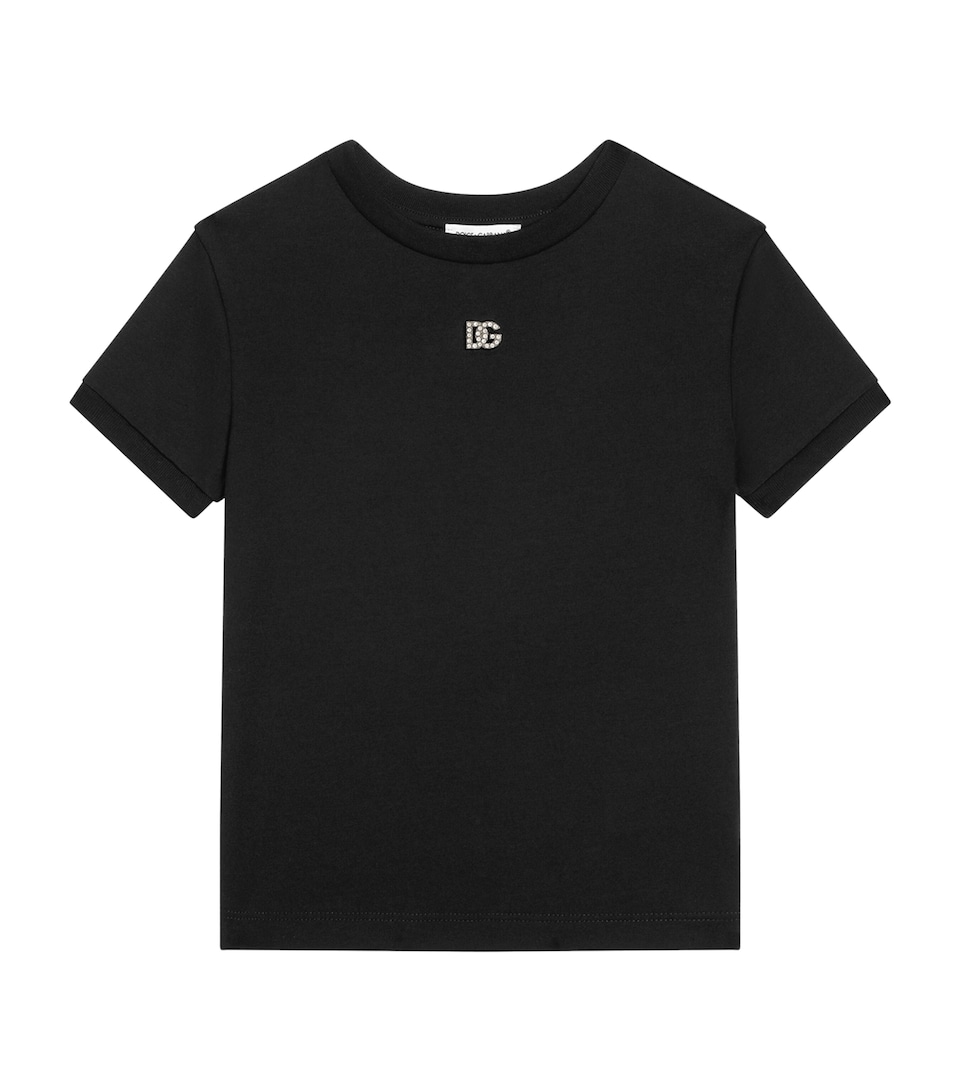 Cotton Rhinestone Logo T-Shirt (2-6 Years)