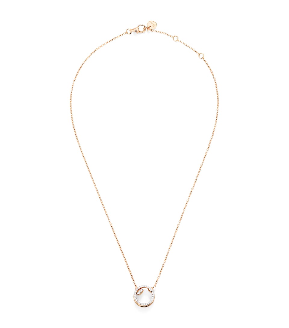 Pomellato Rose Gold and Diamond Pomellato Together Necklace