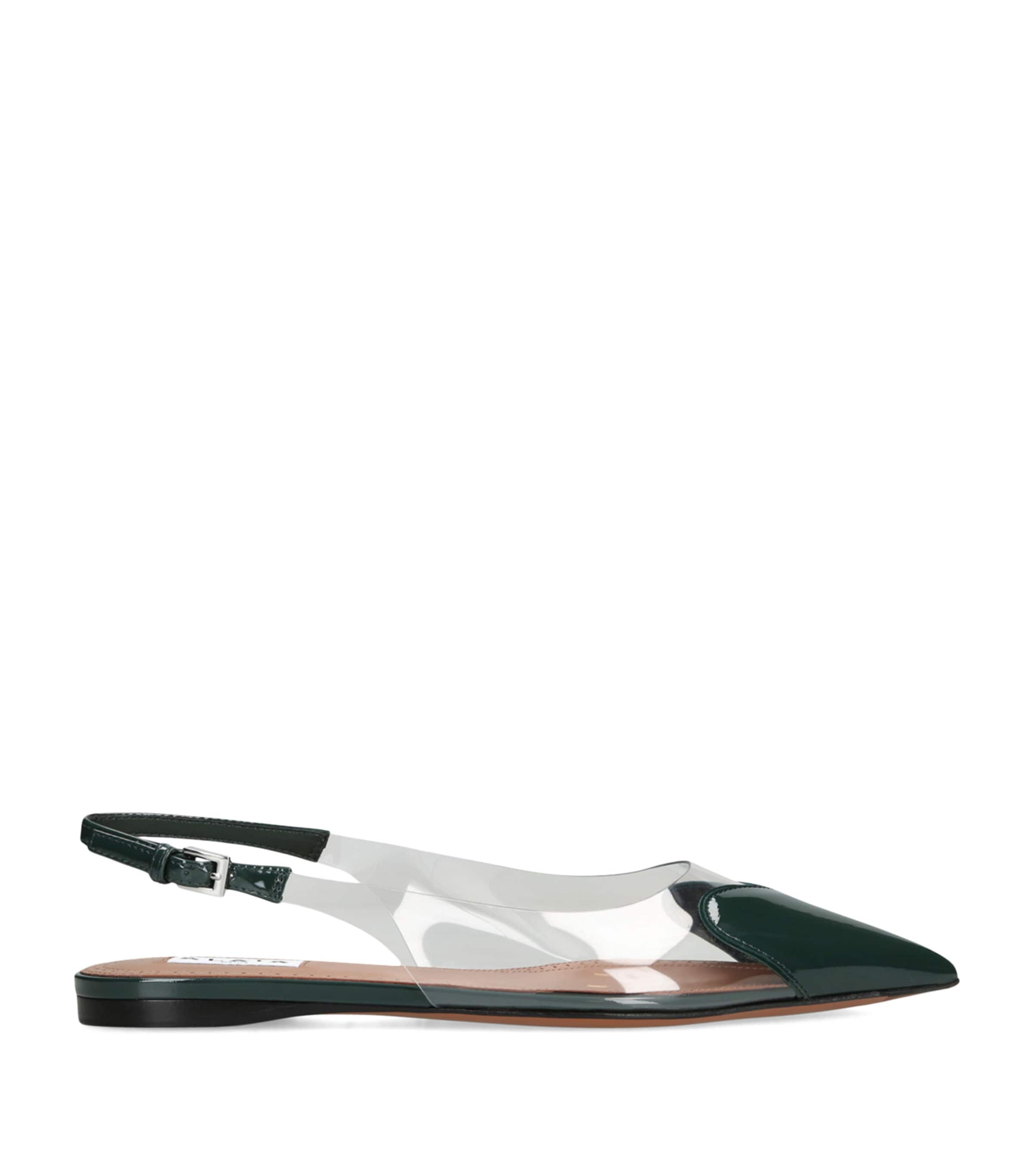 Alaïa Le Coeur Slingback Flats | Harrods US