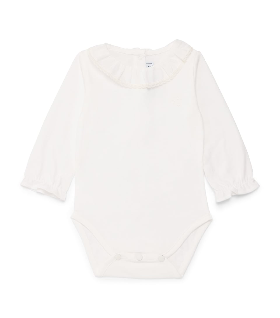 Tartine et Chocolat Cotton Embroidered Bodysuit (3-36 Months) Nacre