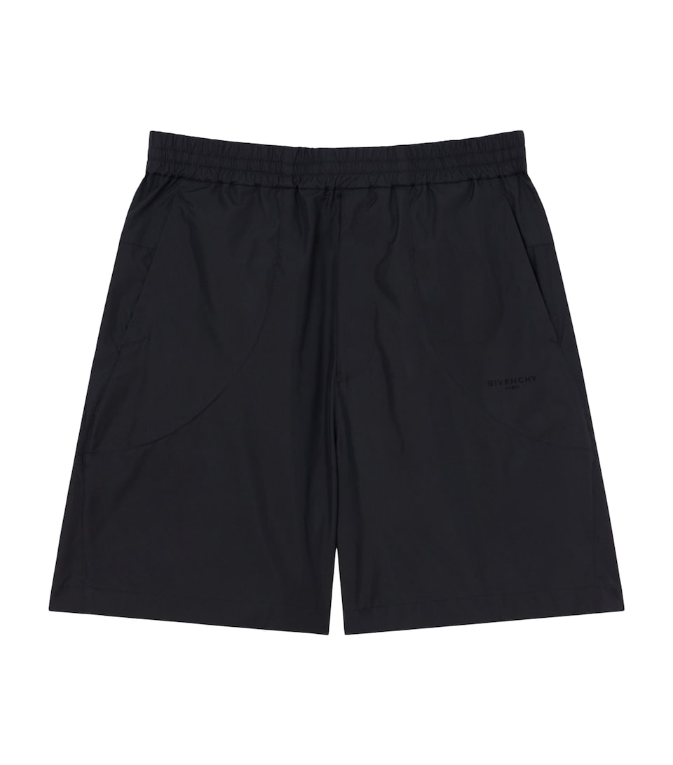 Givenchy Mens Cotton-Blend Elasticated Shorts