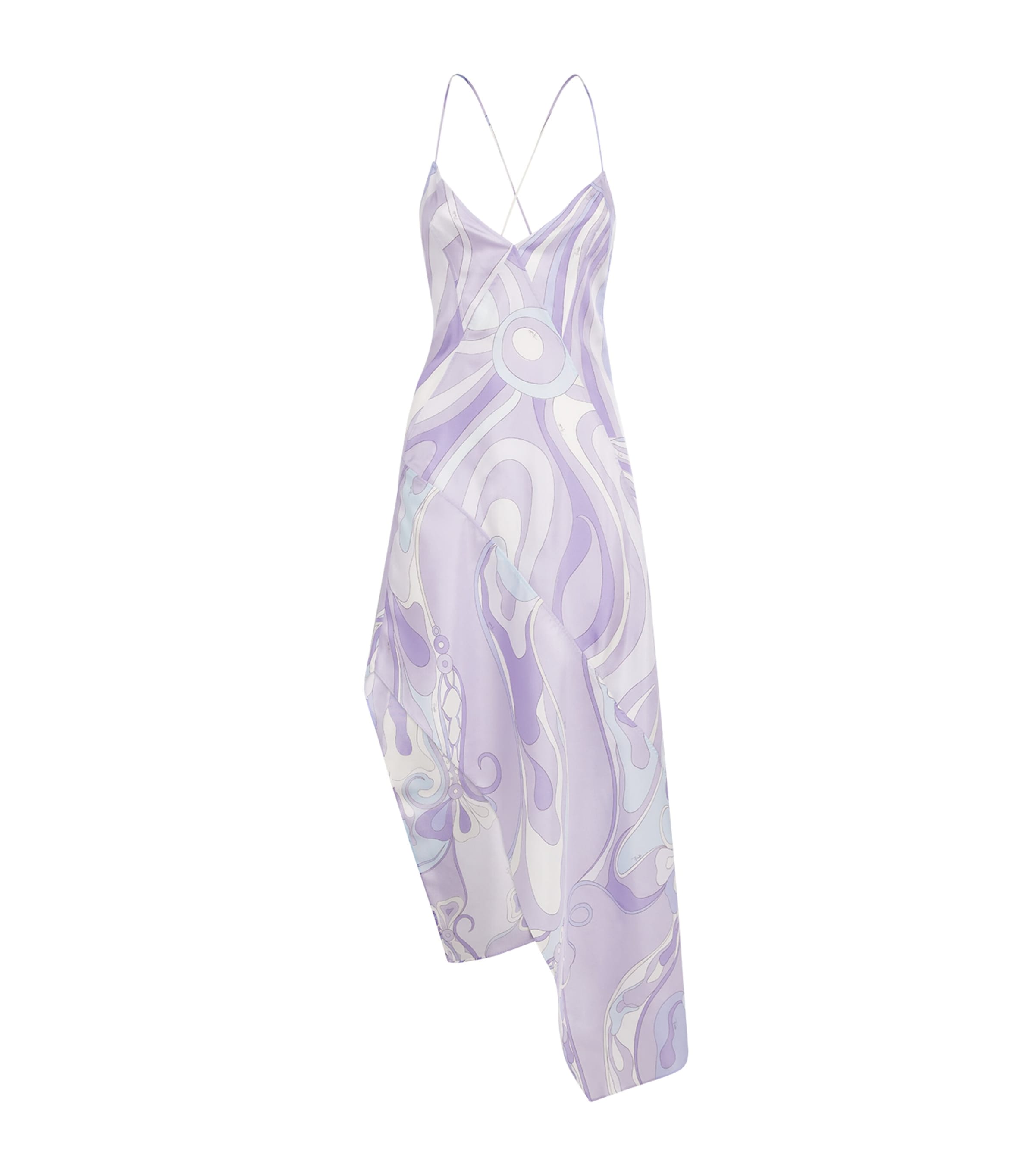 Silk Marmo Midi Dress