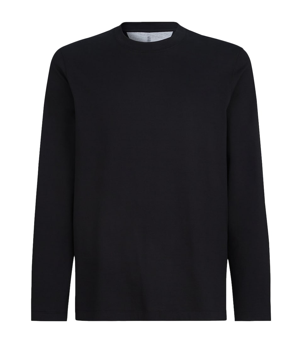 Brunello Cucinelli Mens Cotton Long-Sleeve T-Shirt