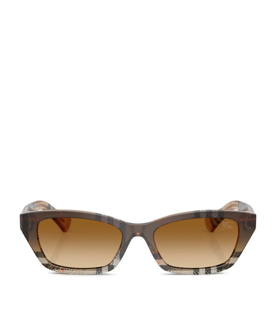 Burberry Acetate BE4488 Rectangle Sunglasses Brown