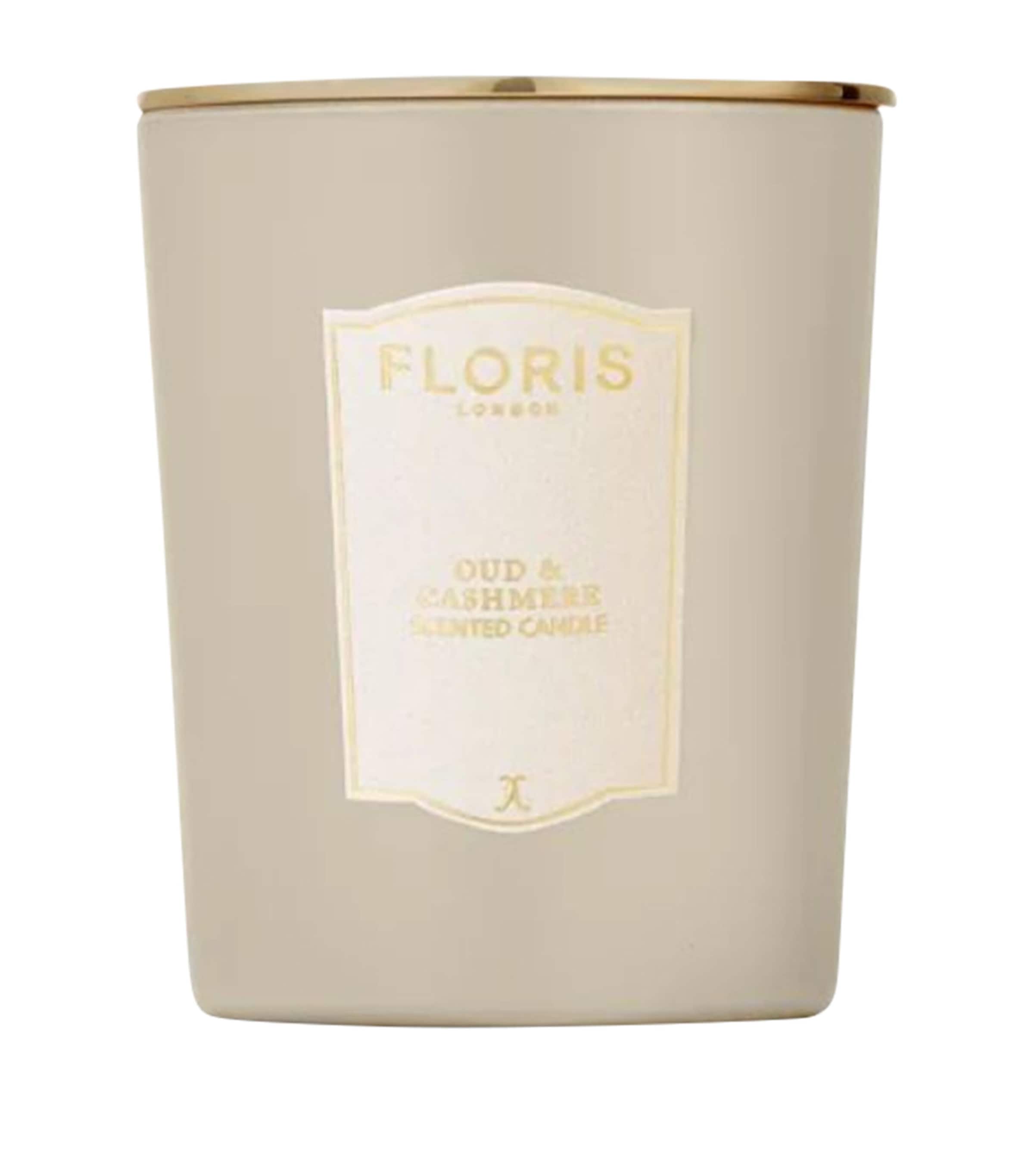 Floris Oud & Cashmere Candle (175g) Cream