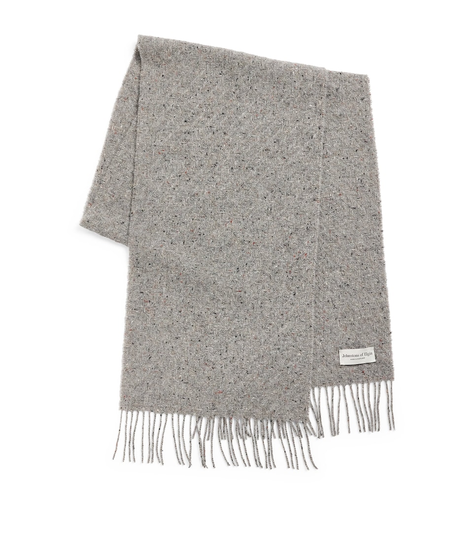 Cashmere Twill Herringbone Scarf