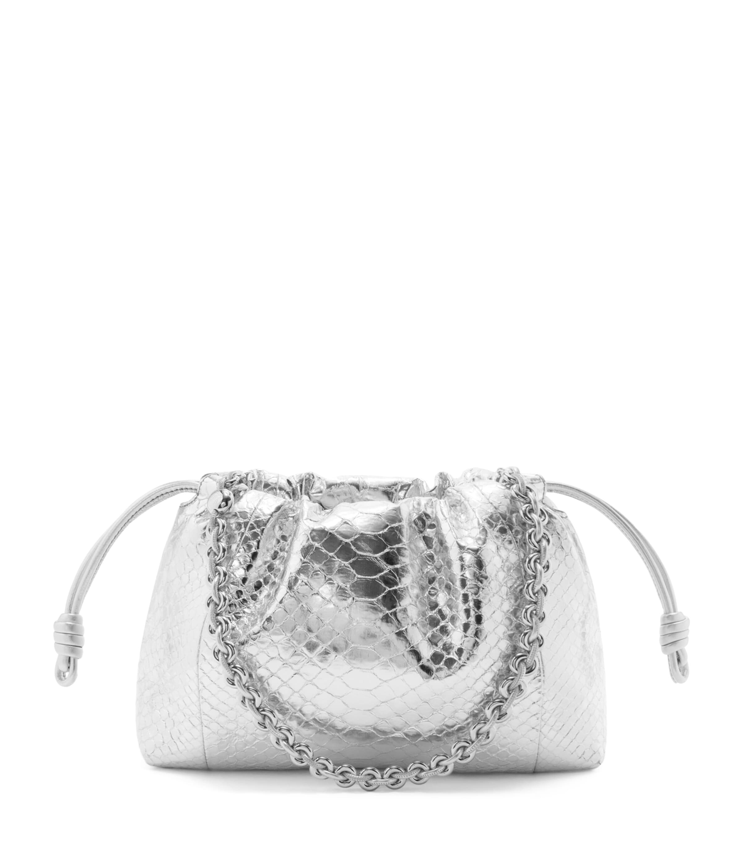 Medium Snakeskin Flamenco Clutch Bag