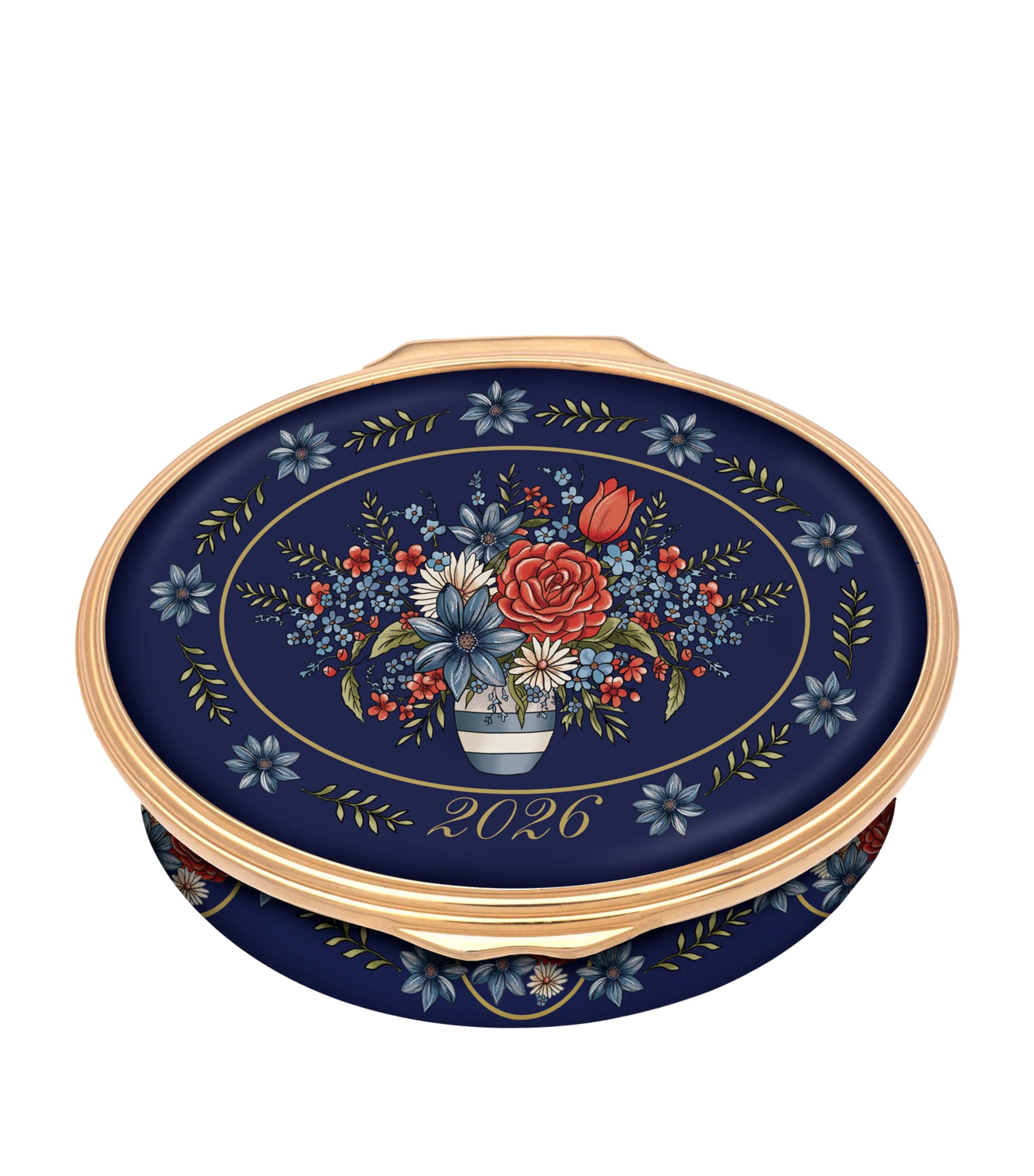 Halcyon Days Enamel Annual Year 2026 Box Blue