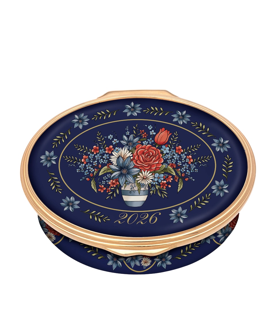Halcyon Days Enamel Annual Year 2026 Box Blue