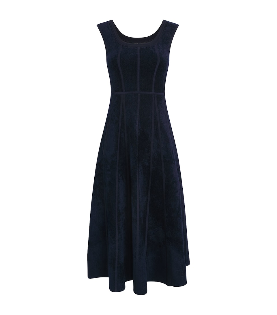 Terry Structured Midi Dress