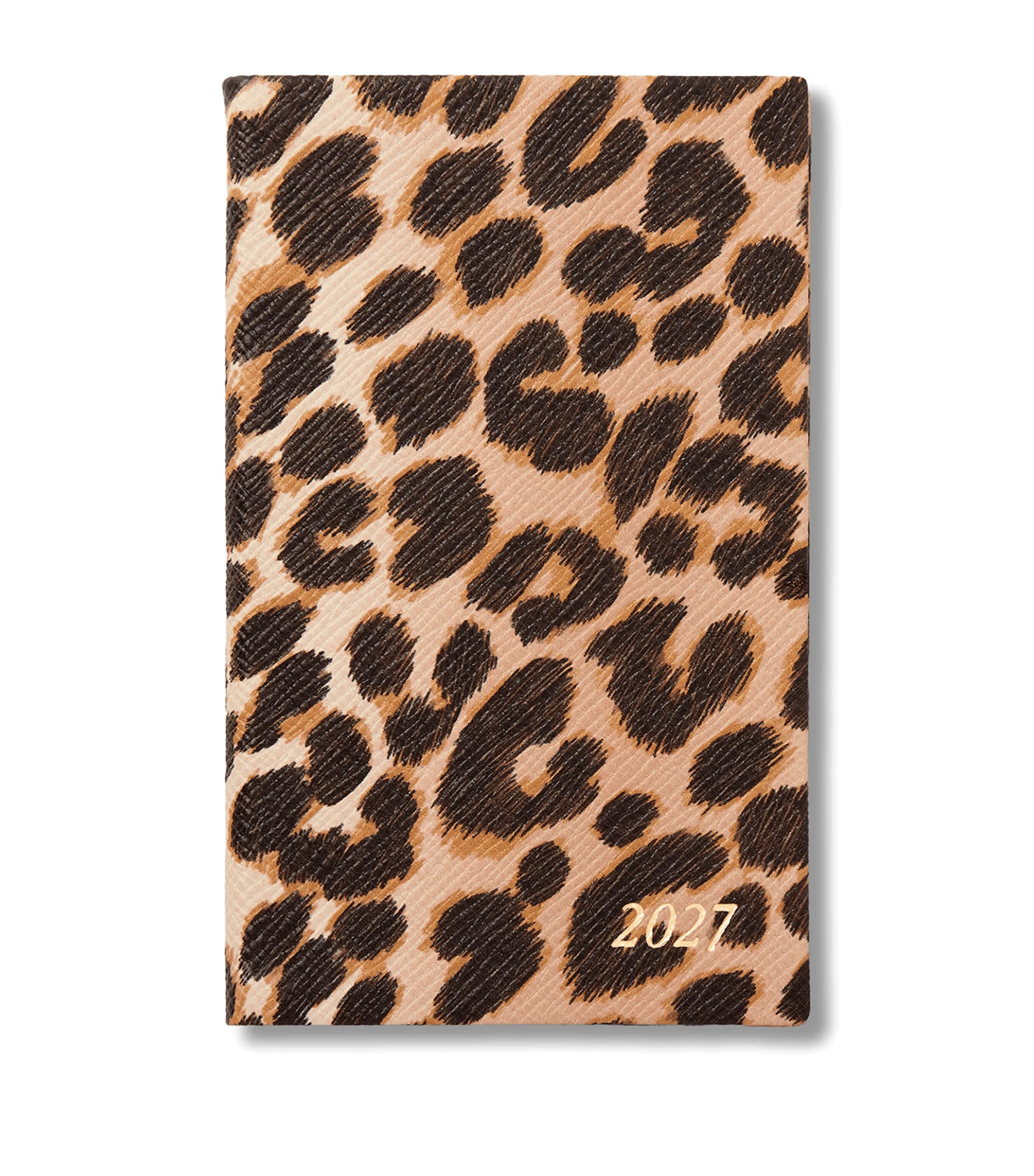 Smythson Leather Panama Weekly Diary 2027 Sand