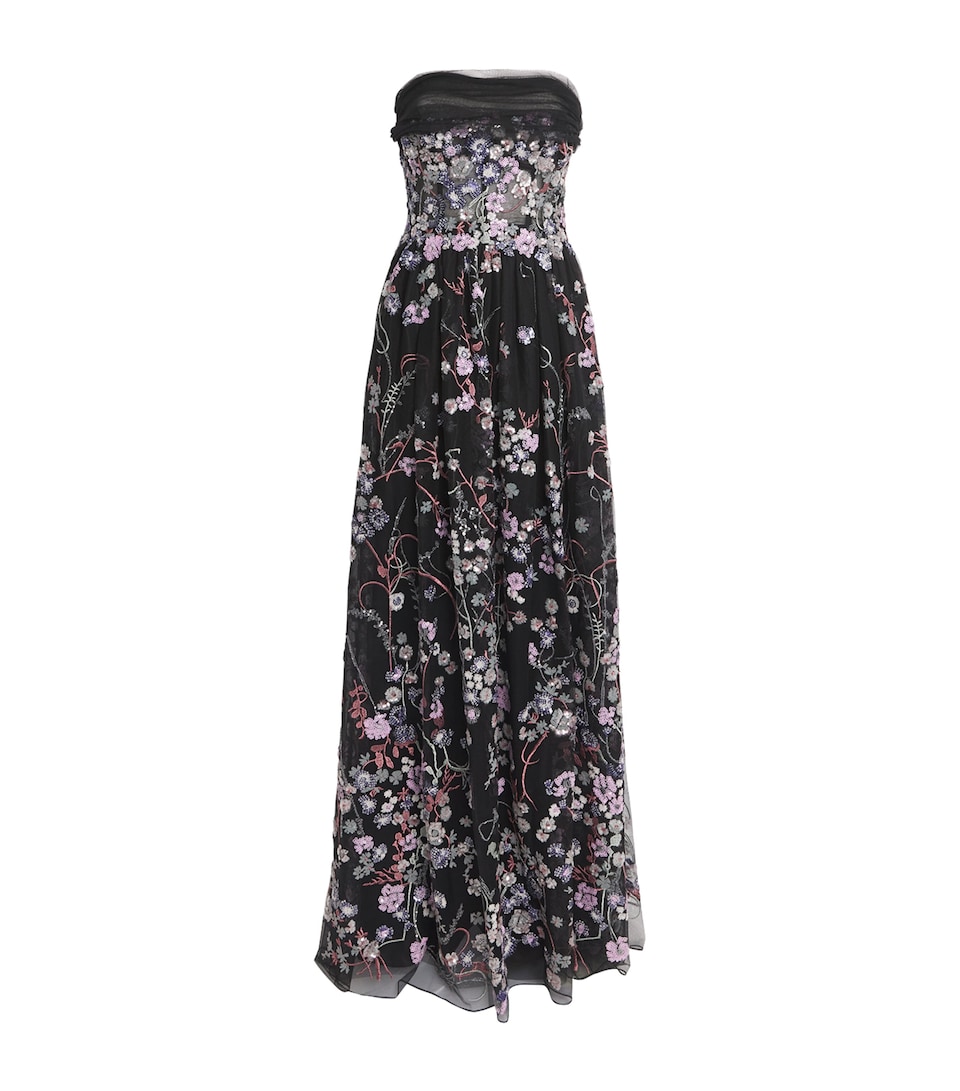 Embellished Off-The-Shoulder Gown