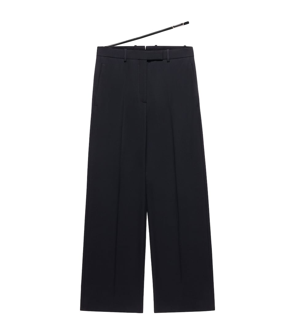 TOM FORD Womens Virgin Wool Belted Trousers Naa