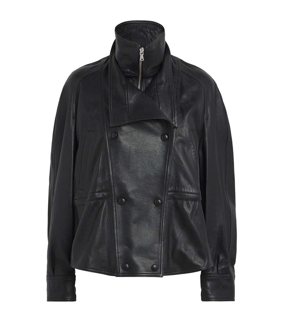 Leather Thalia Bomber Jacket
