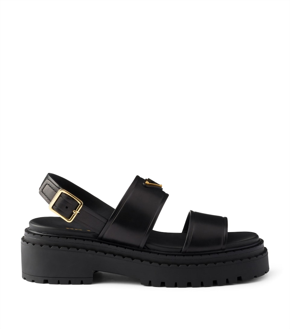 Leather Platform Sandals 55