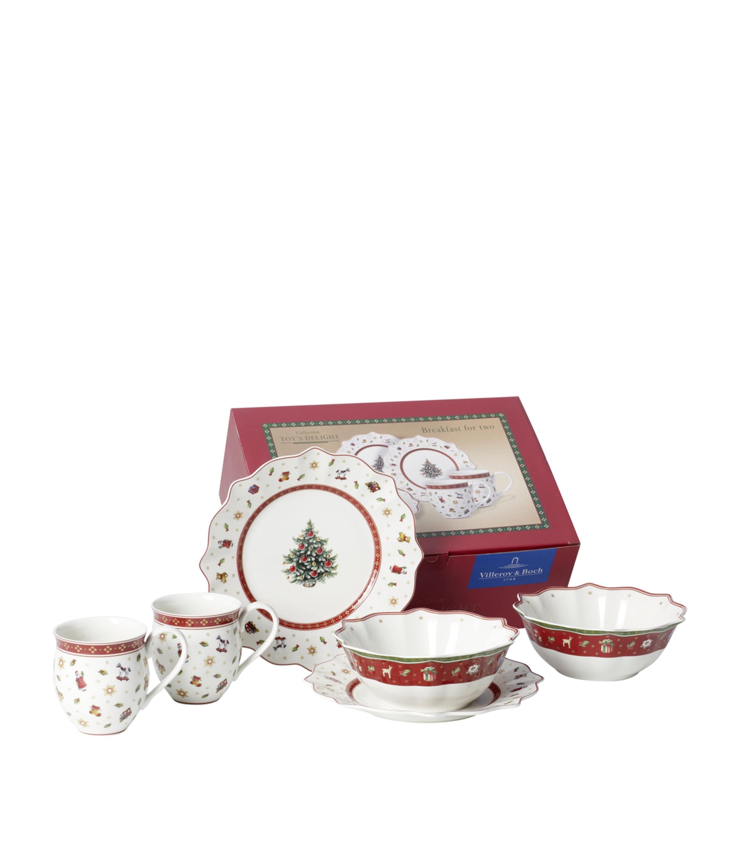 Porcelain Toy's Delight 6-Piece Breakfast Set