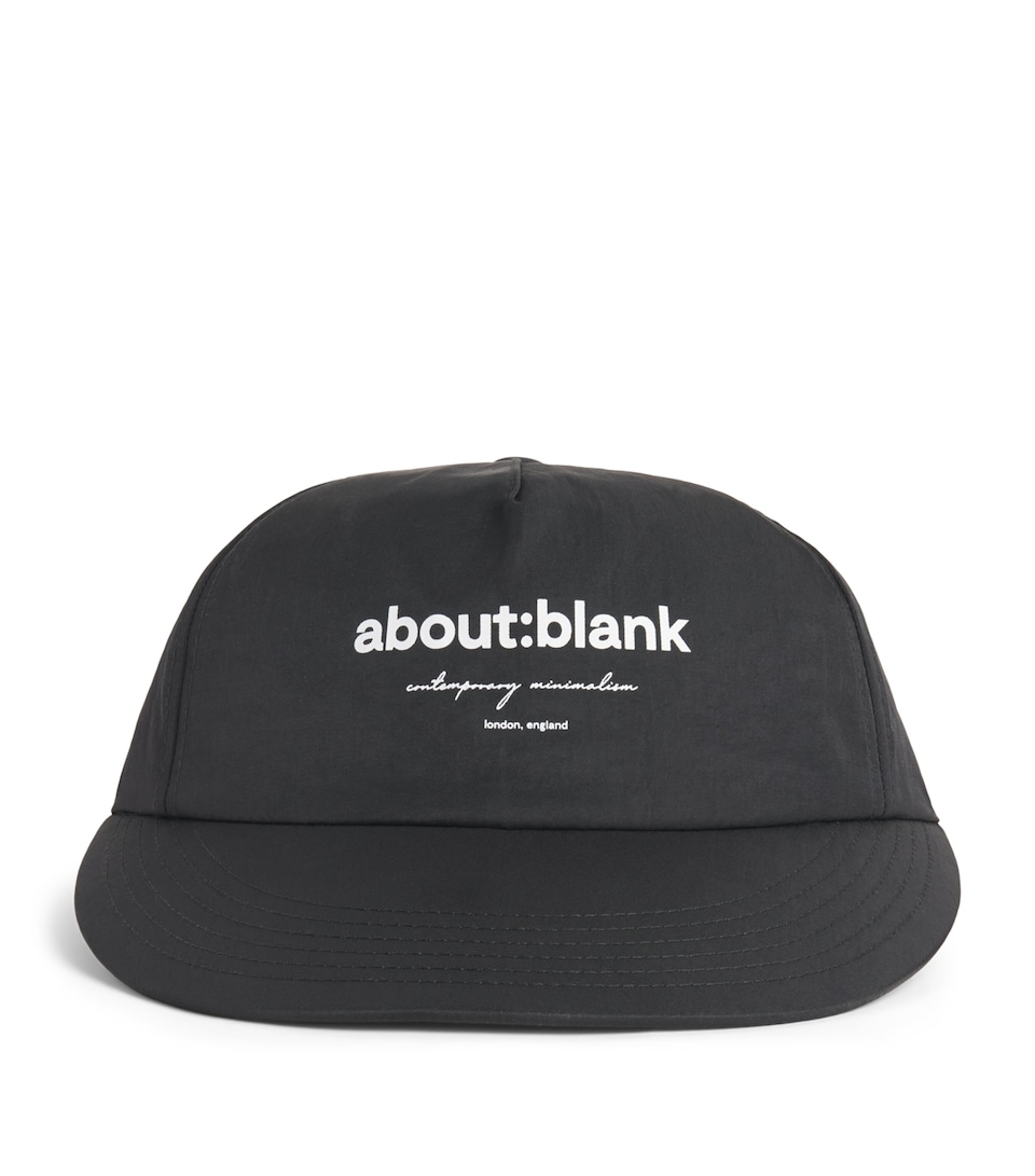 about:blank Logo Cap Black/ecru