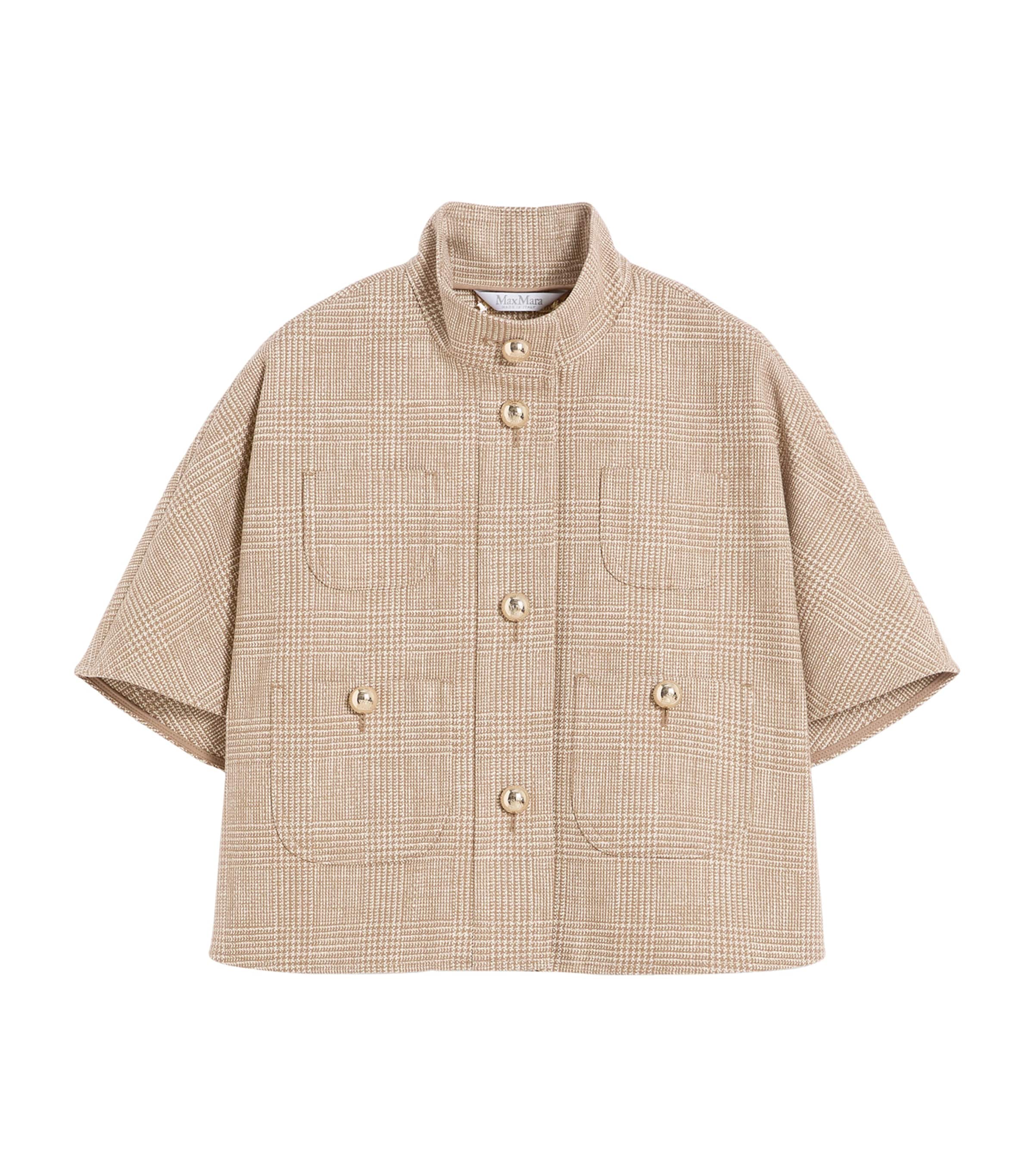 Cotton Houndstooth Cape