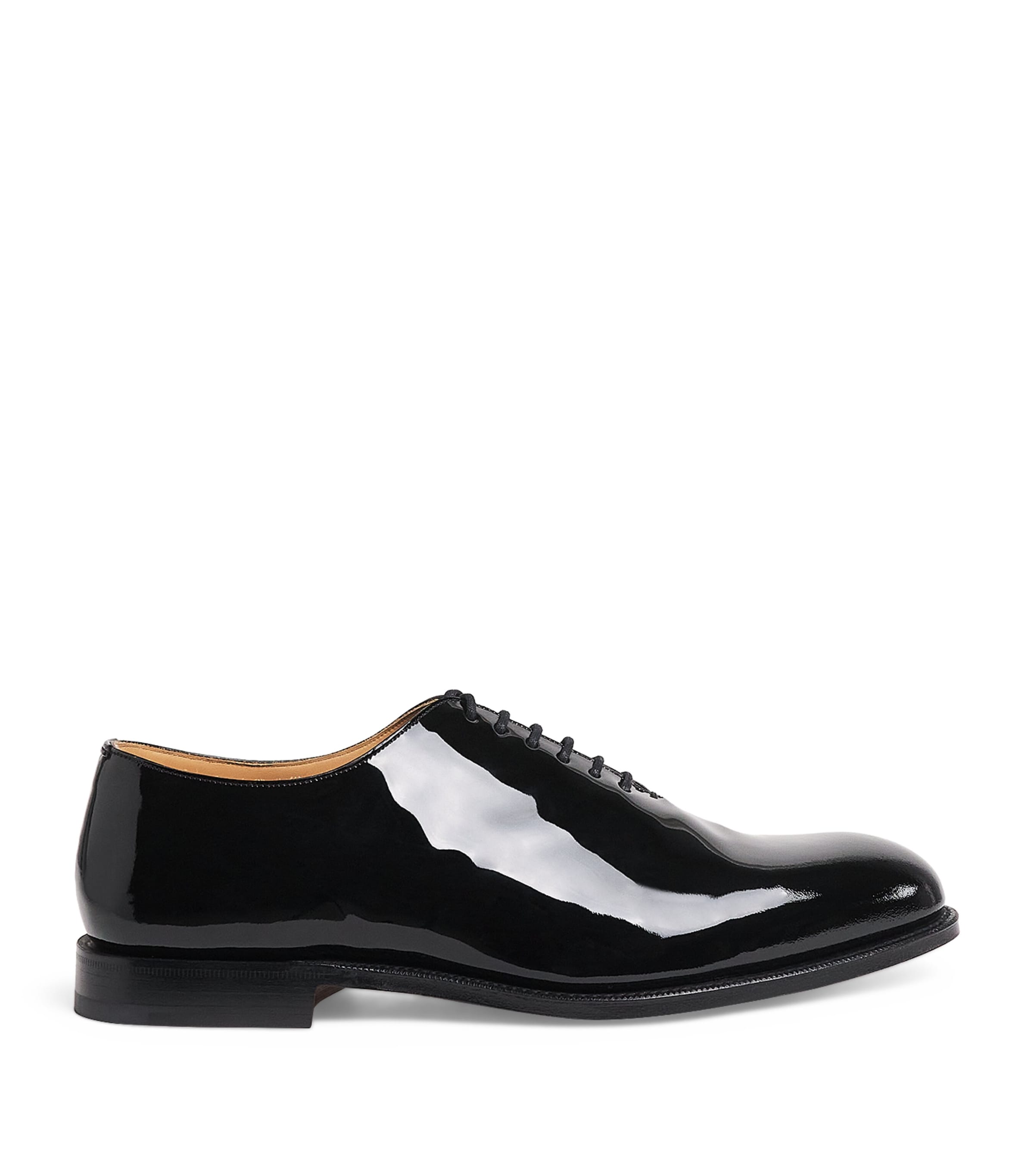 Patent Leather Whole Cut Oxford Shoes