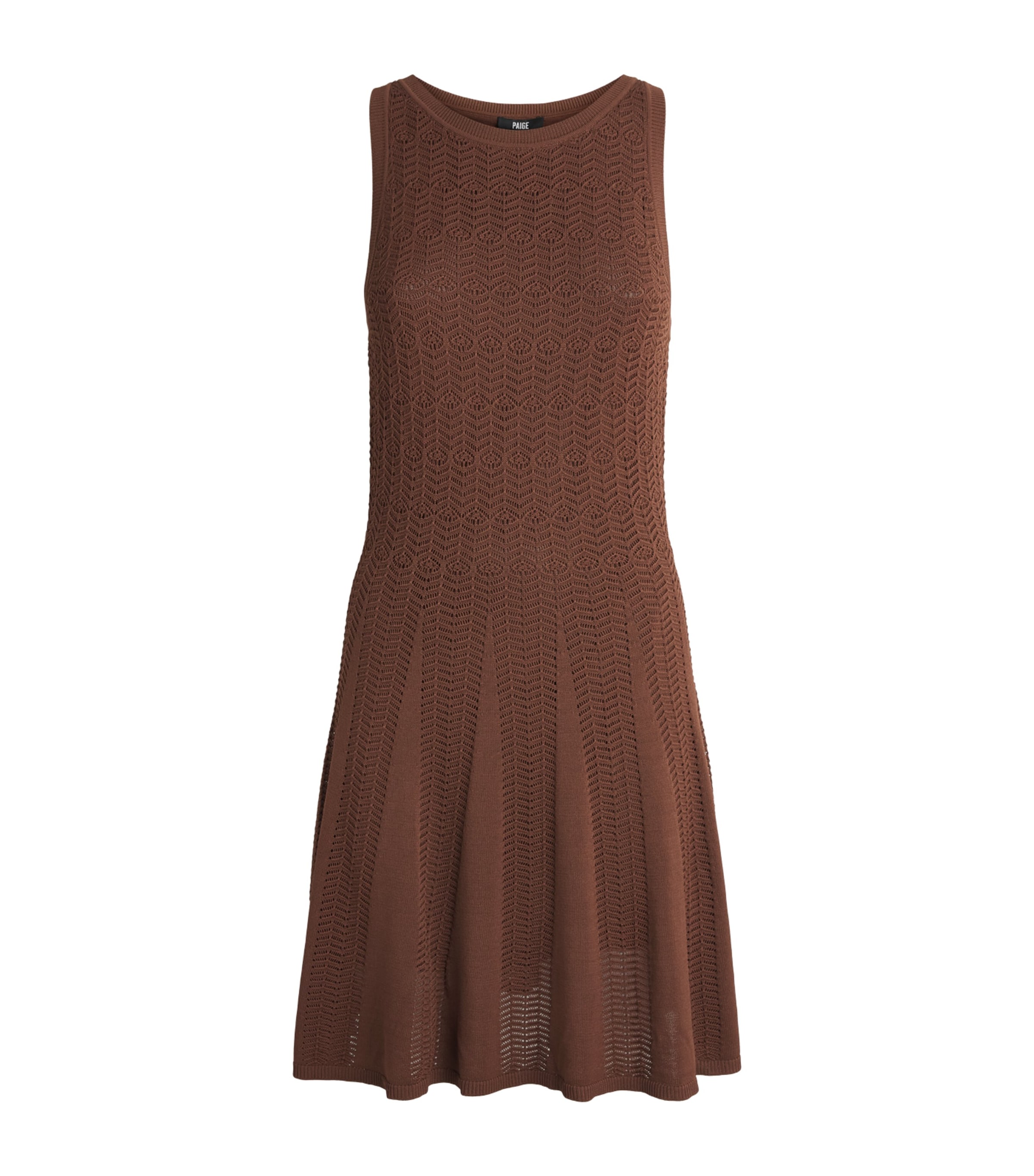 PAIGE Womens Pointelle Solene Mini Dress Oak
