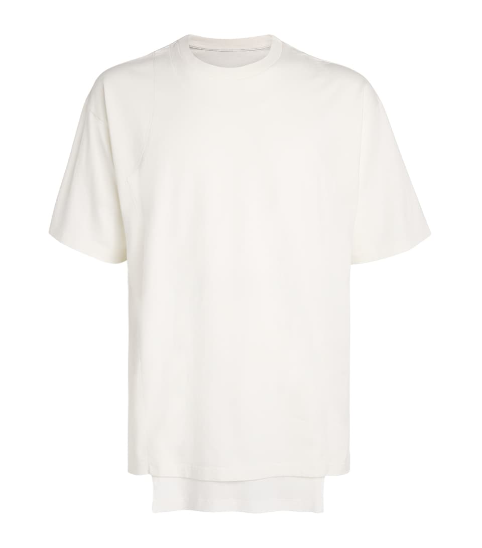Maison Margiela Mens Cotton Double-Layered T-Shirt Off White