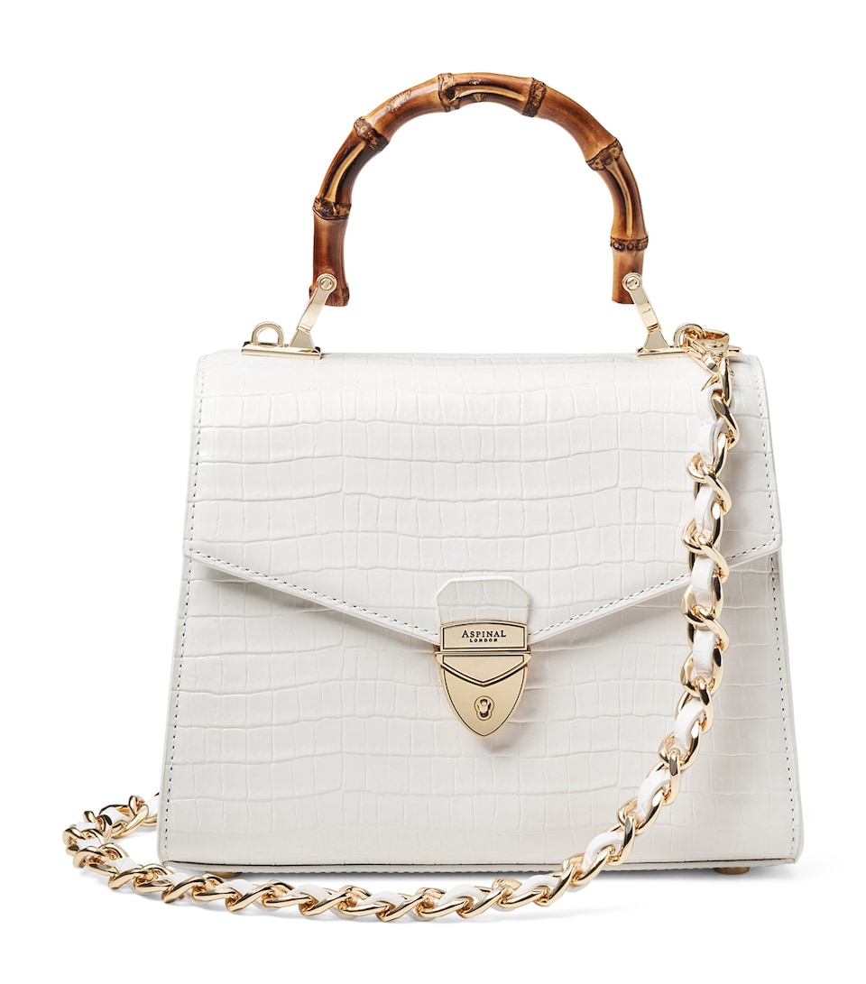 Aspinal Of London Midi Mayfair Bag Chalk White