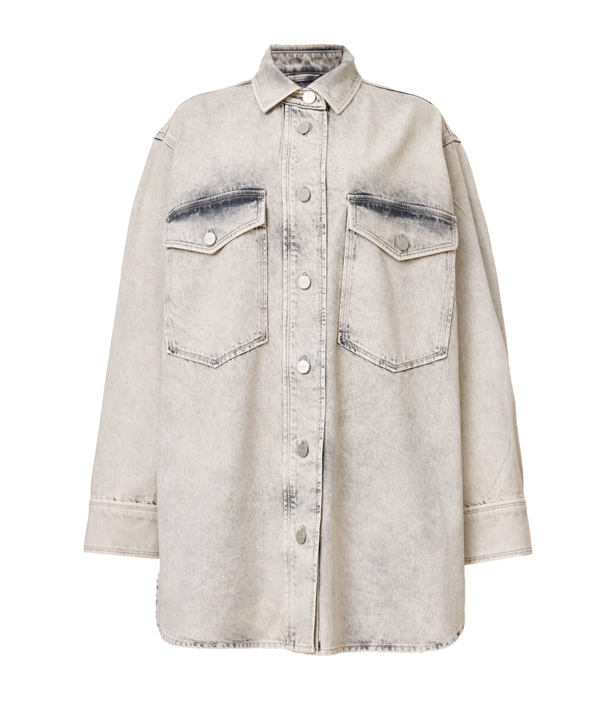 Organic Denim Faye Mini Shirt Dress
