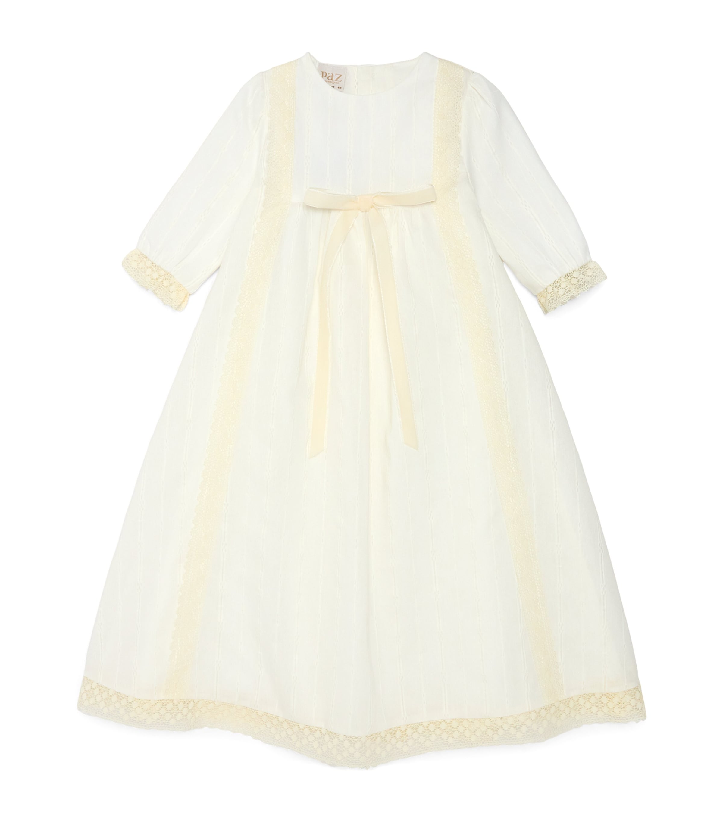 Cotton-Blend Lace Dress and Bonnet Set (6 Months)