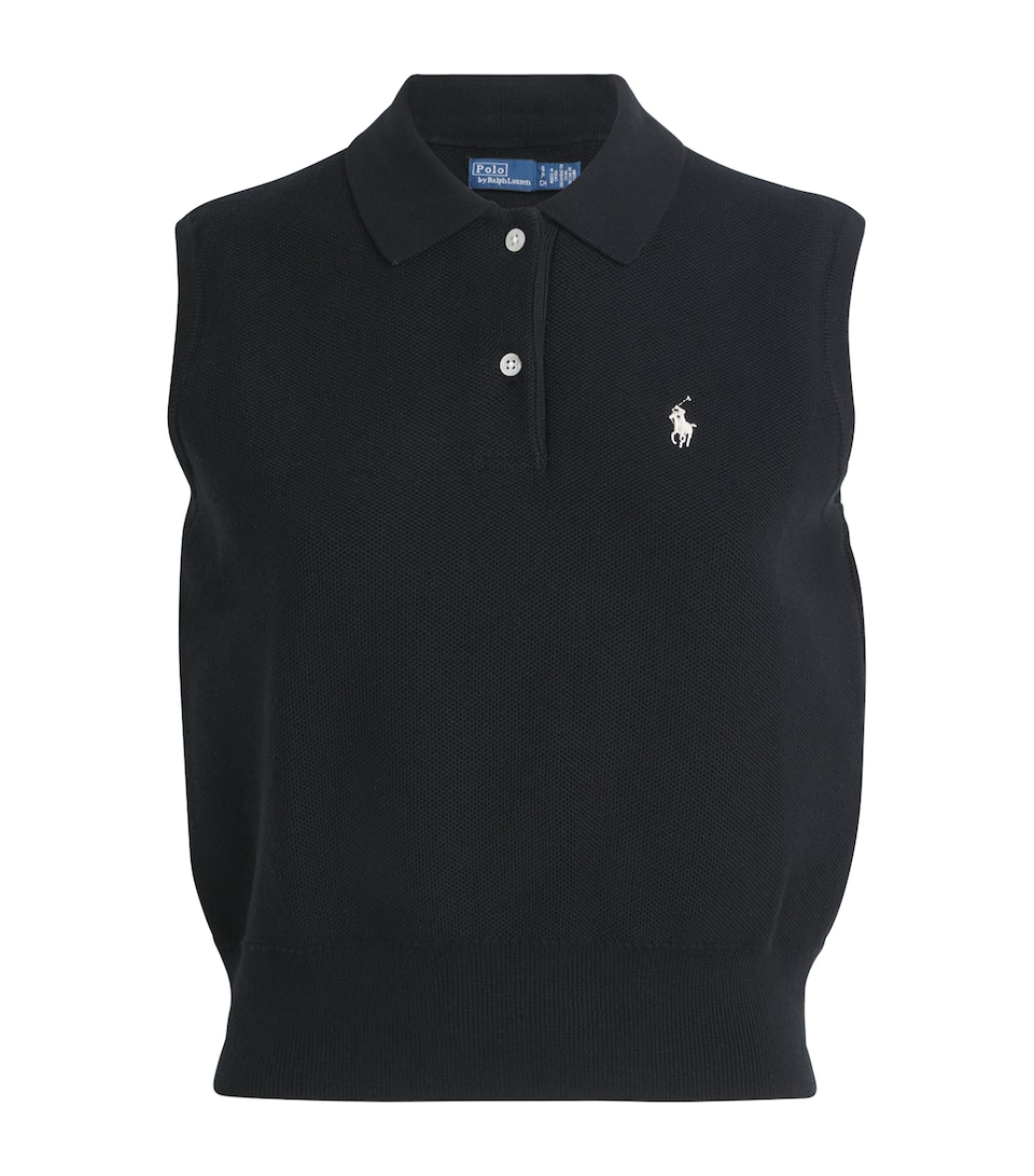 Combed Cotton Sweater Vest