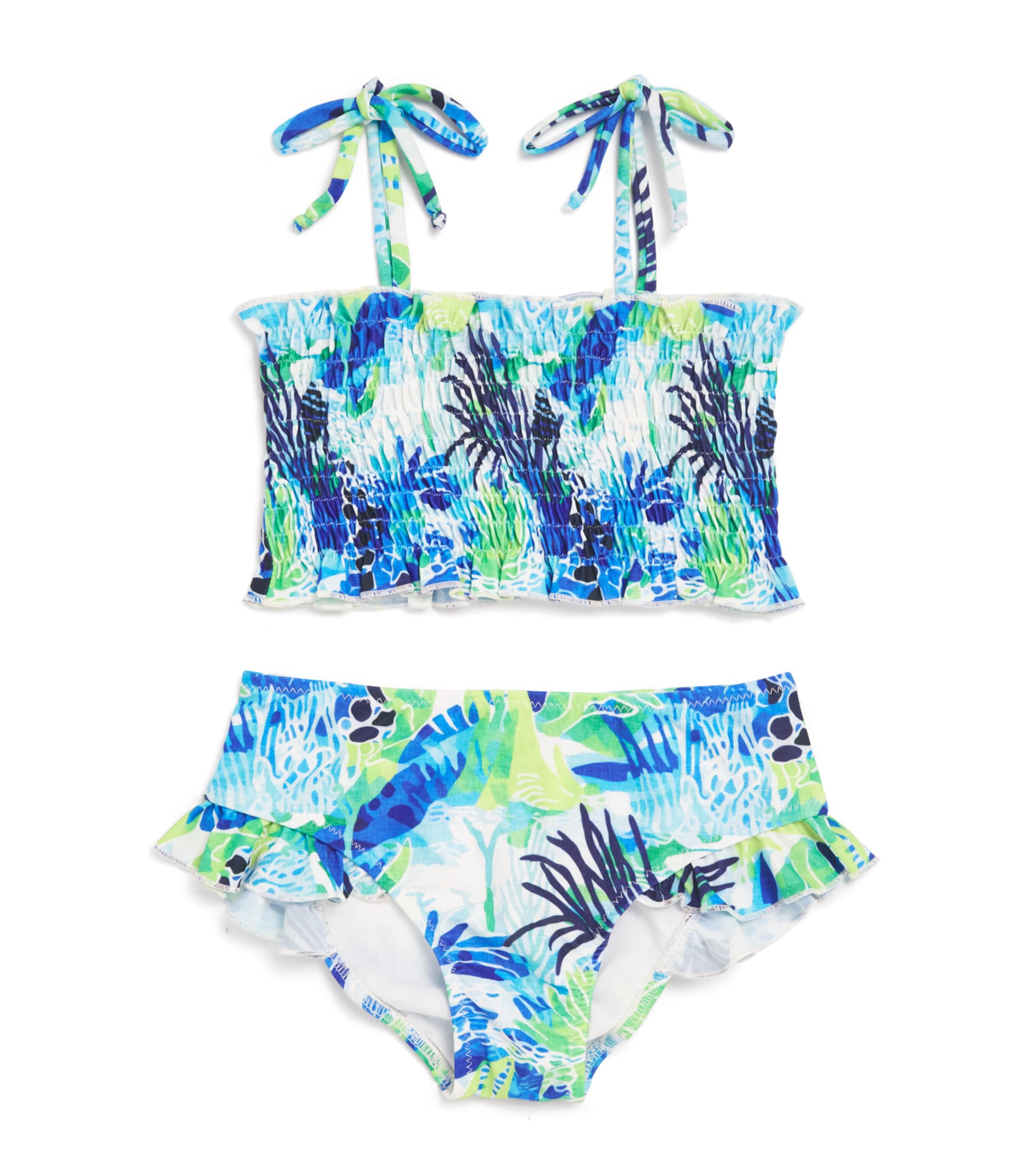 MARIE RAXEVSKY High-Waisted Bikini (2-12 Years) Aquatic
