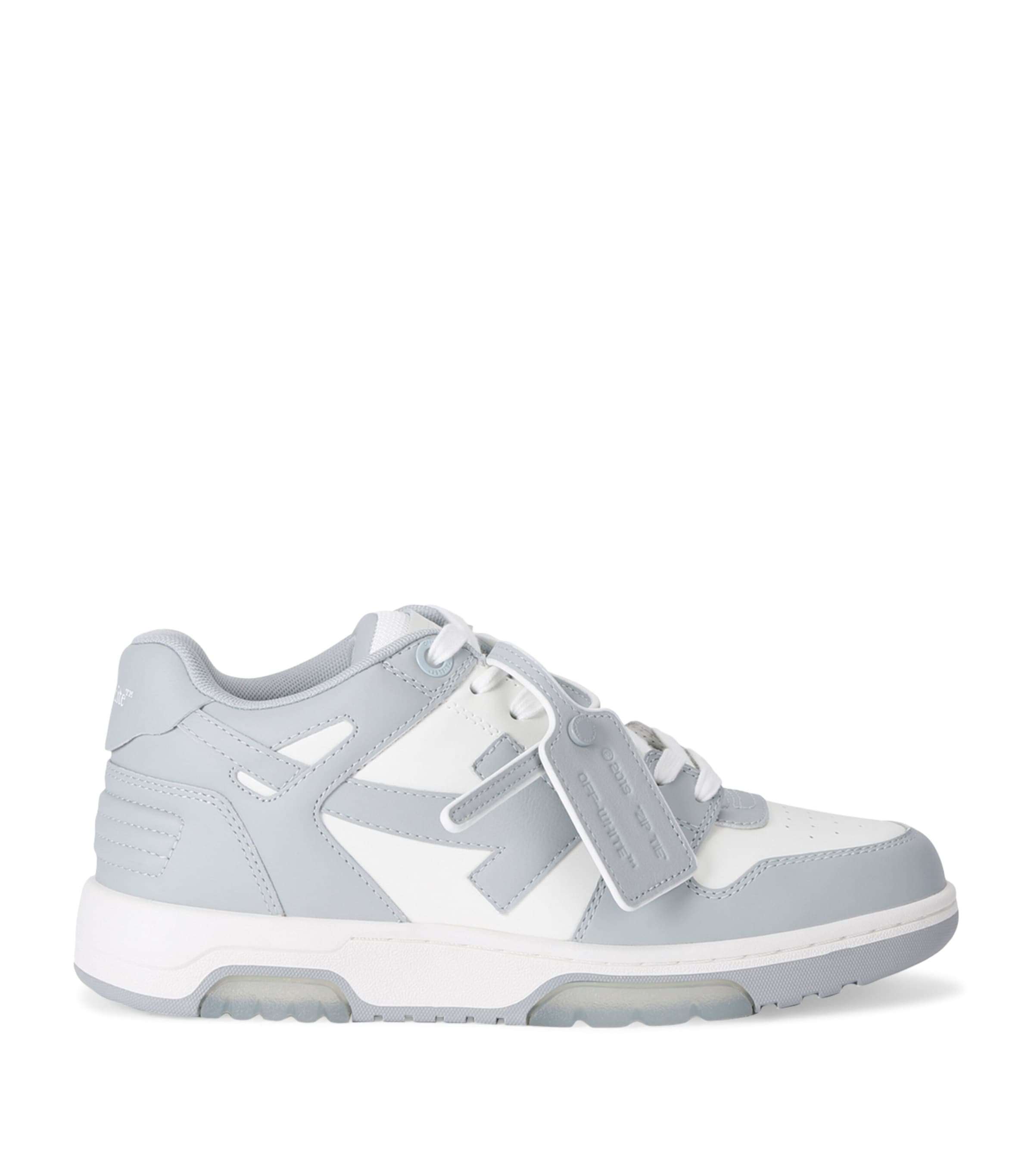Off-White Leather Out of Office Sneakers Grey