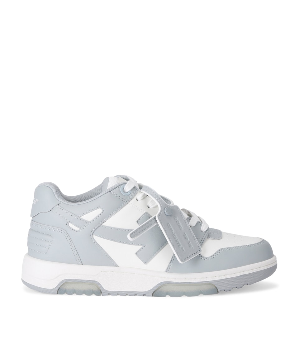 Off-White Leather Out of Office Sneakers Grey