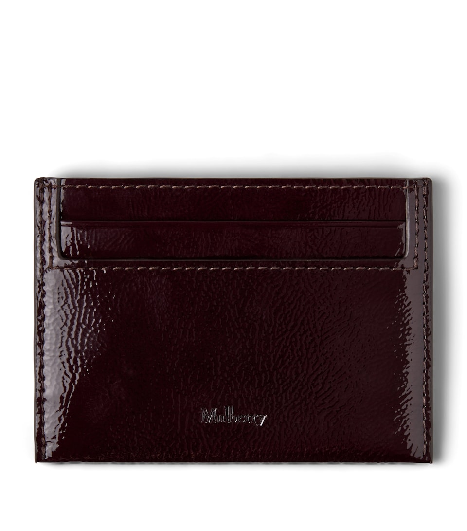 Patent Leather Continental Card Holder